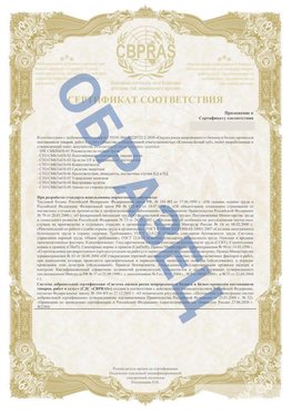 Образец Приложение к СТО 01.064.00220722.2-2020 Энгельс Сертификат СТО 01.064.00220722.2-2020 